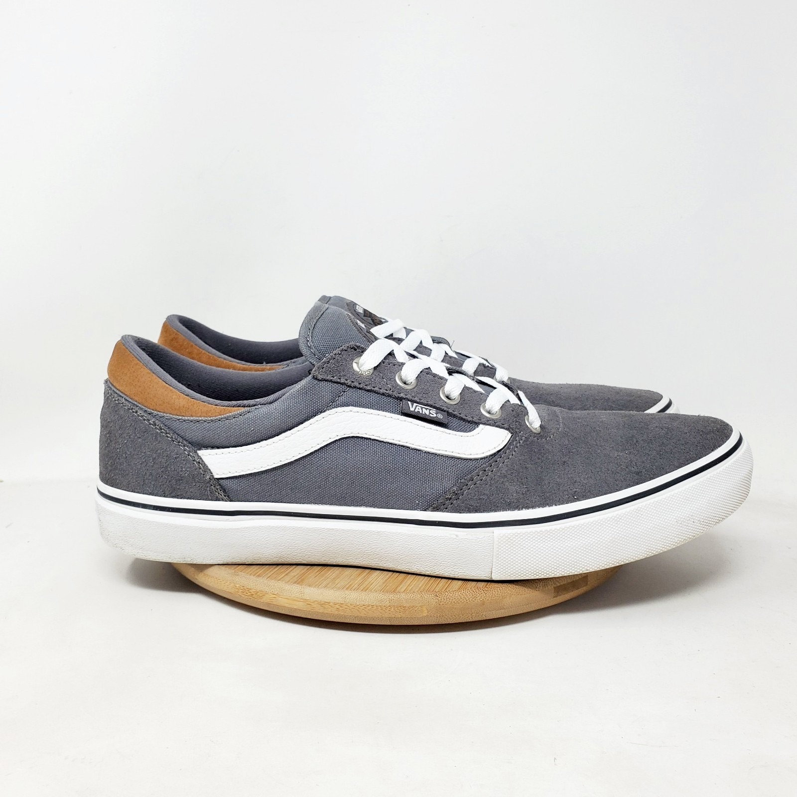 Vans Gilbert Crockett Pro Shoe Mens 13 Grey Low Top Skate Sneaker Casual Classic